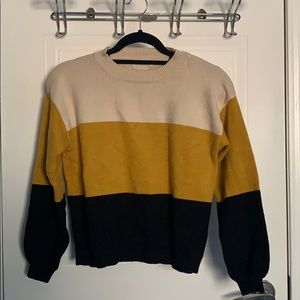 Colour block sweater
